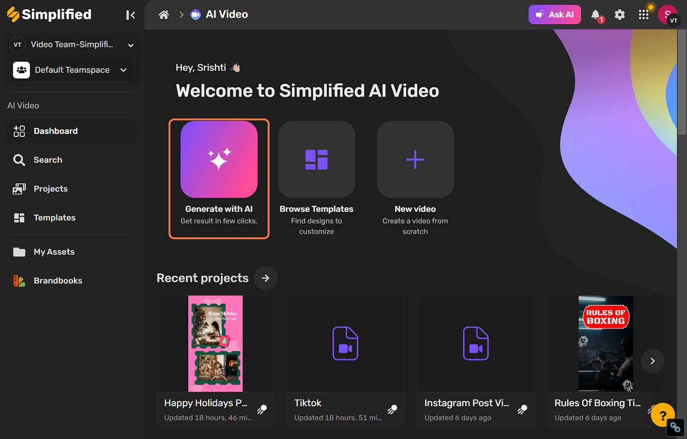 Simplified AI Video Generator Transformez votre texte en vidéo en quelques secondes 3